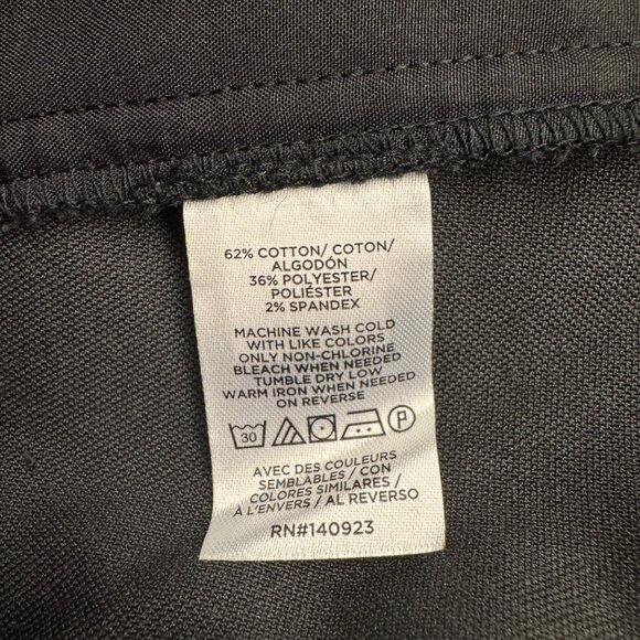 LOFT Riviera Slim Black Velvet Pants, Women's Size 8 - Picture 5 of 5